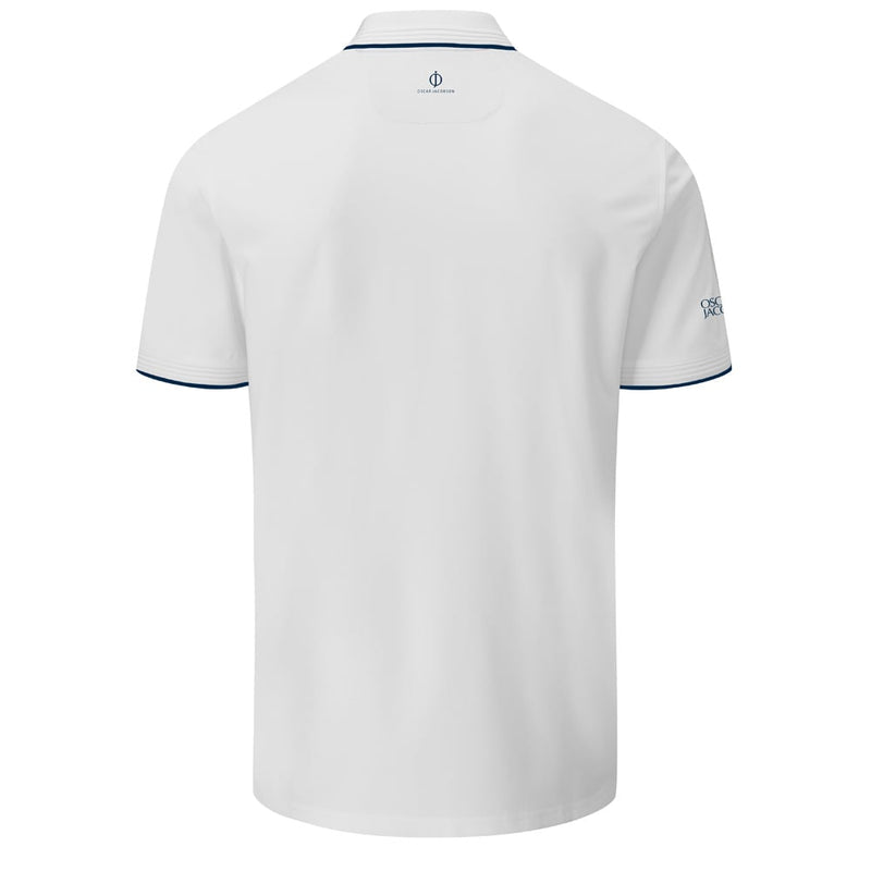 Oscar Jacobson Brandon Polo Shirt - White/Navy