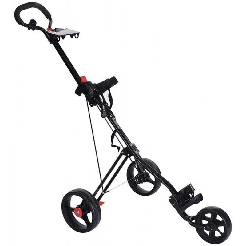 Fastfold Force 3-Wheel Push Trolley - Black