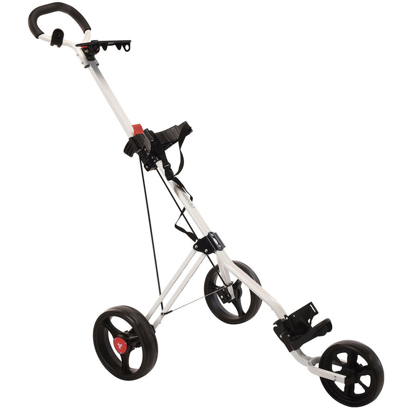 Fastfold Force 3-Wheel Push Trolley - White