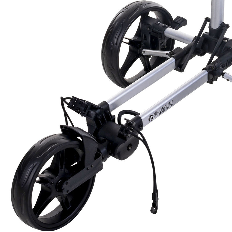 Fastfold Slim 3-Wheel Push Trolley - Silver/Black