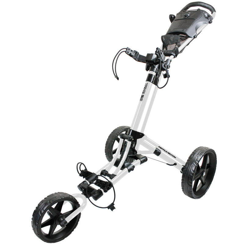 Fastfold Trike 2.0 3-Wheel Push Trolley - White/Black