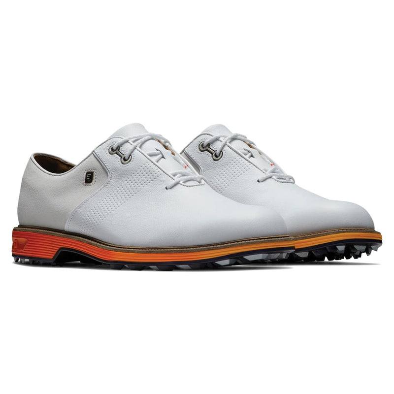 FootJoy Premiere Series Sunset Flint Spikeless Shoes - White/White/Orange