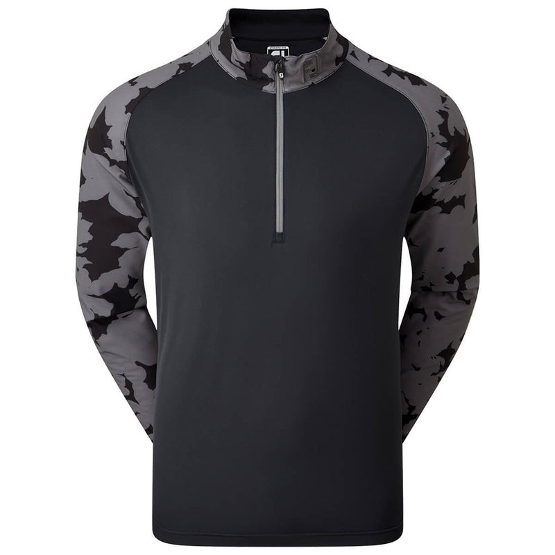 FootJoy Camo Floral Half Zip Midlayer - Black