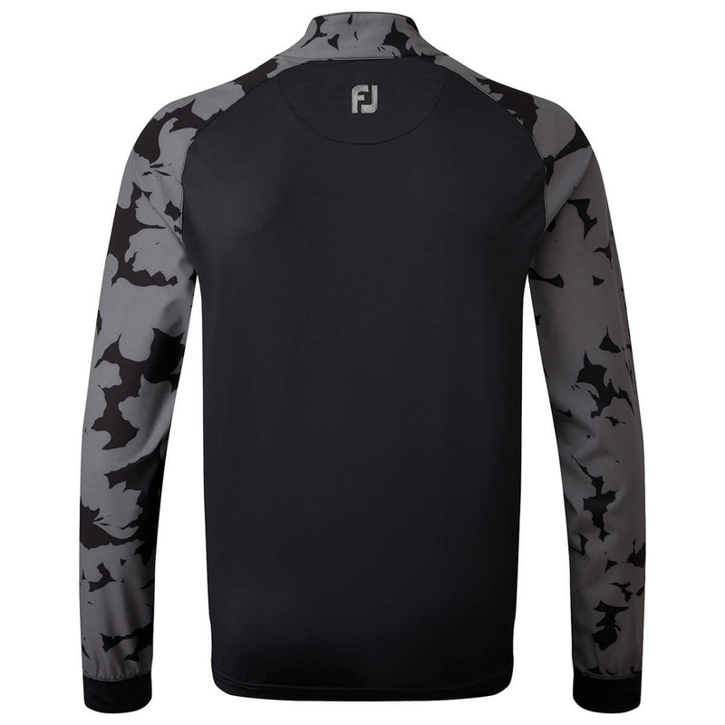 FootJoy Camo Floral Half Zip Midlayer - Black