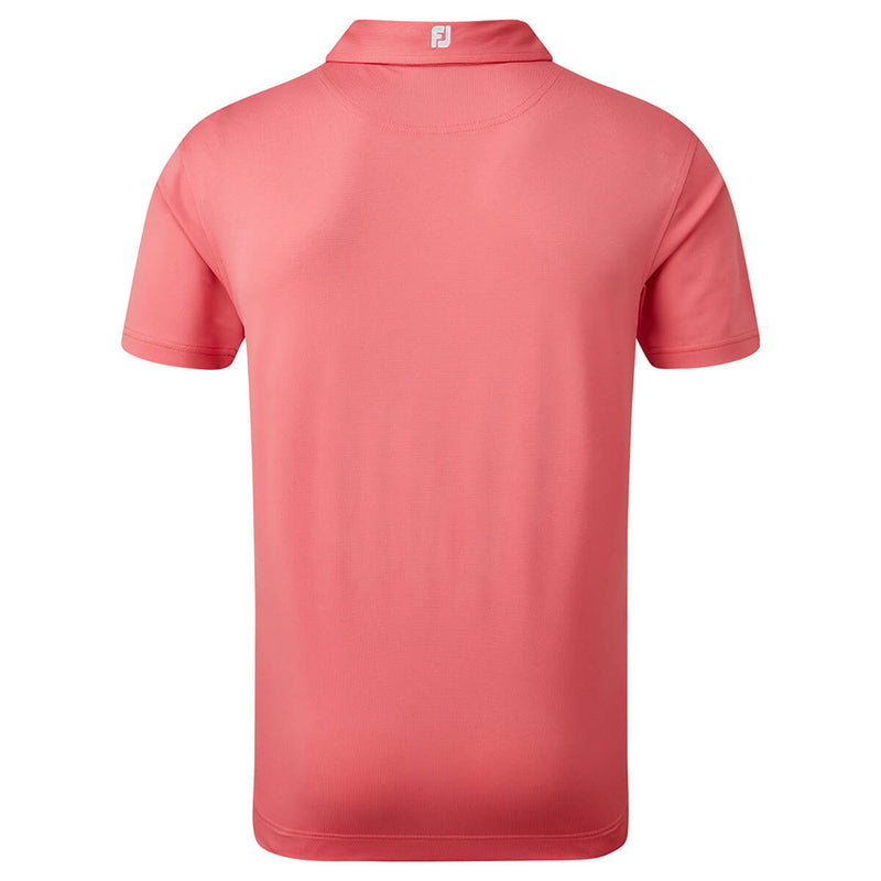 FootJoy Stretch Pique Solid Colour Polo Shirt - Cape Red