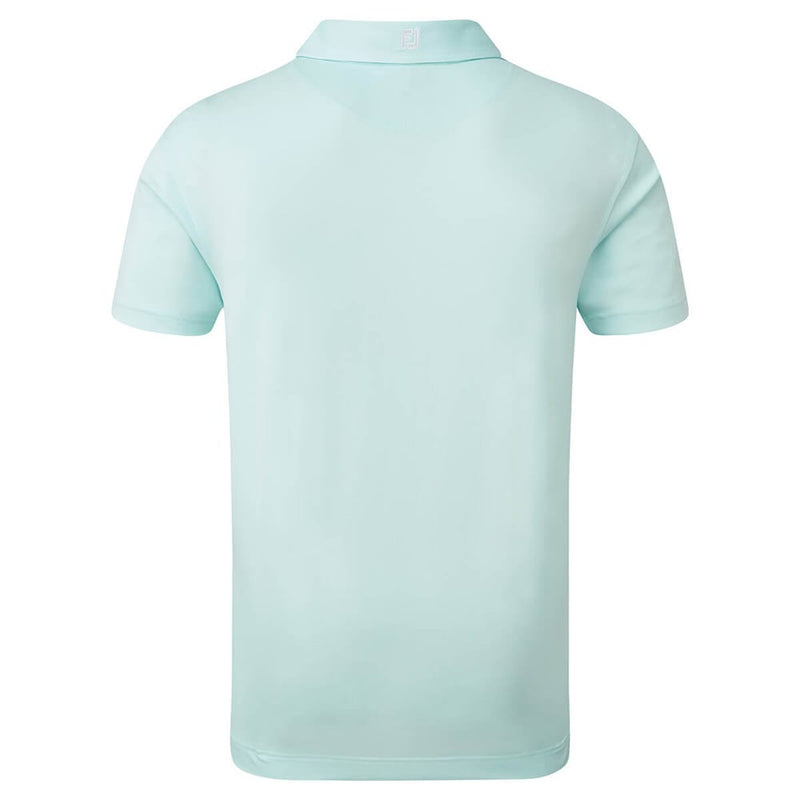 FootJoy Stretch Pique Solid Colour Polo Shirt - Ice Blue