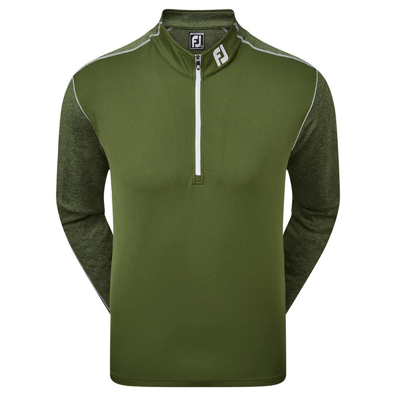 FootJoy Tonal Heather Chill-Out Sweater - Olive