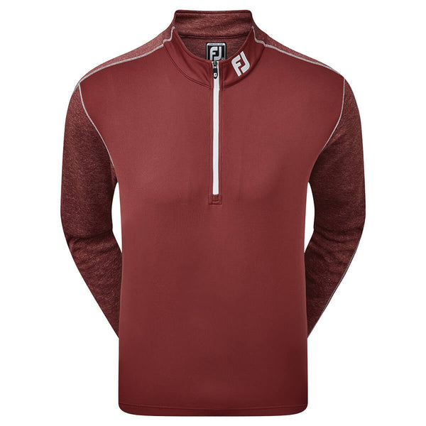 FootJoy Tonal Heather Chill-Out Sweater - Maroon