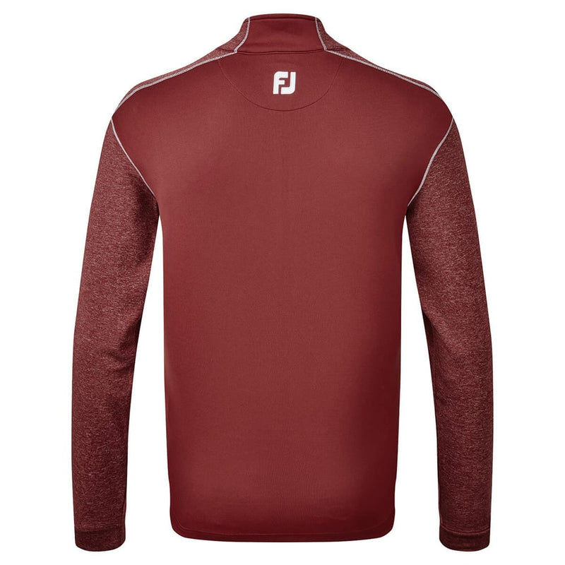 FootJoy Tonal Heather Chill-Out Sweater - Maroon