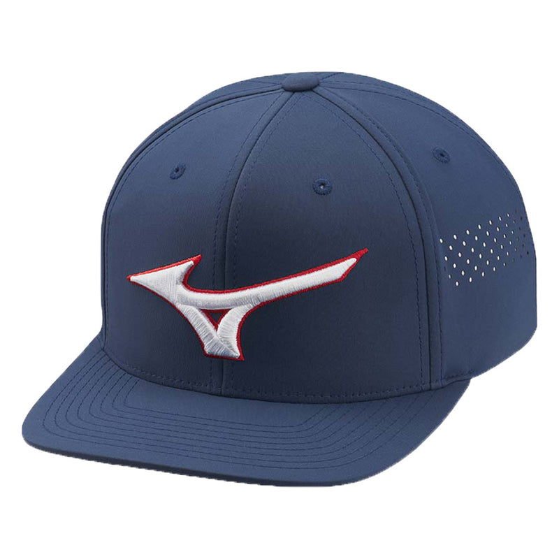 Mizuno Tour Flat Snapback Cap - Navy