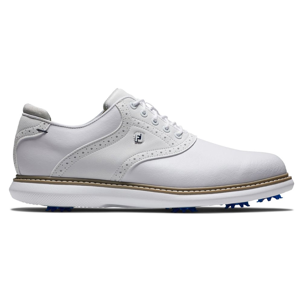 FootJoy Traditions Spiked Waterproof Shoes - White