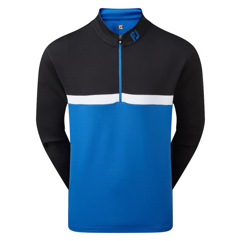 FootJoy Colour Blocked Chill-Out Pullover - Black/Royal/White