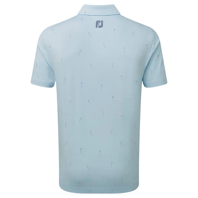 FootJoy 18 Holes Lisle Polo Shirt - Azure