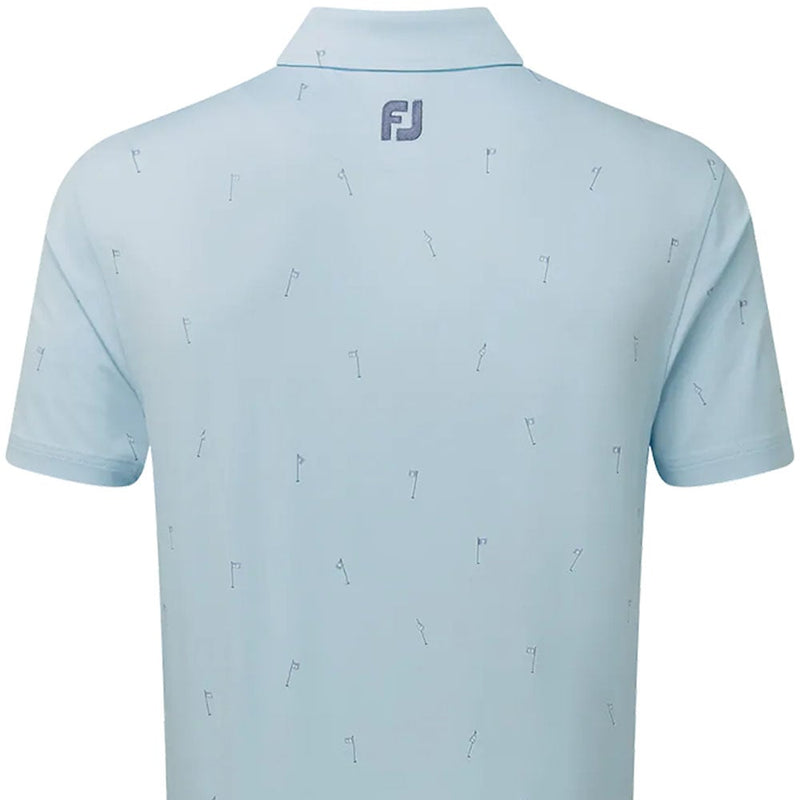 FootJoy 18 Holes Lisle Polo Shirt - Azure