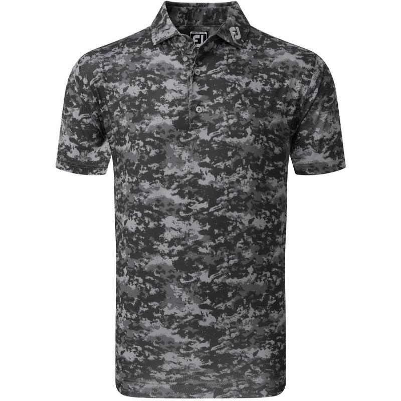 FootJoy Cloud Camo Polo Shirt - Black