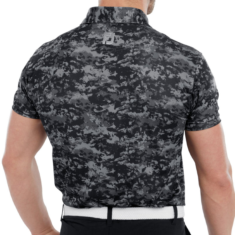 FootJoy Cloud Camo Polo Shirt - Black