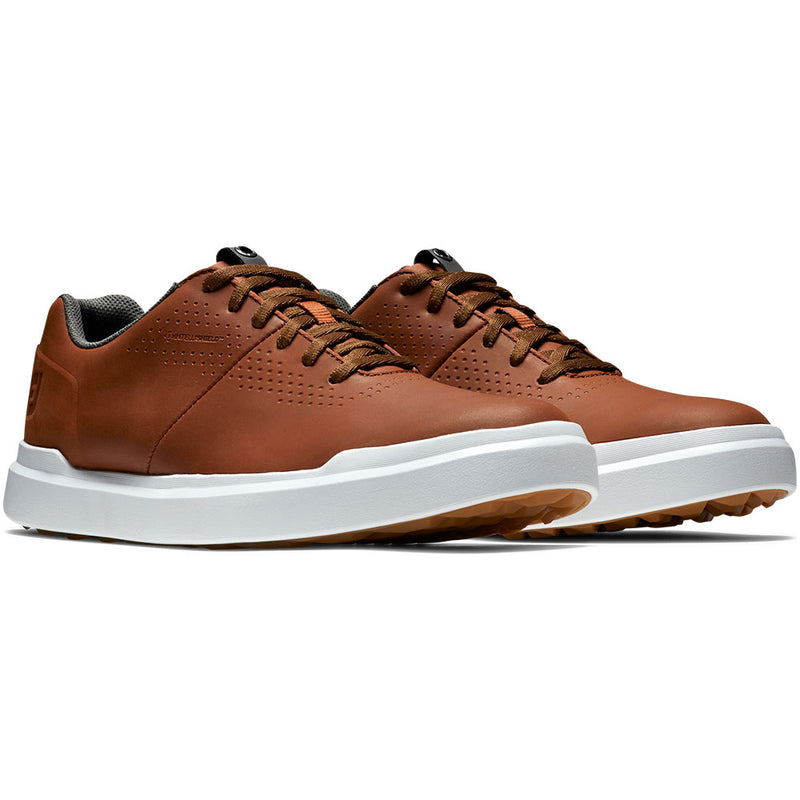 FootJoy Contour Casual Spikeless Waterproof Shoes - Tan