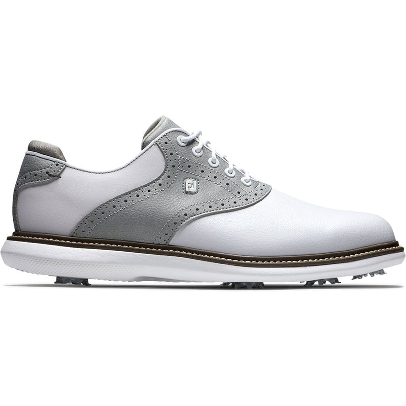 FootJoy Frosted Traditions Spiked Shoes - White/Silver