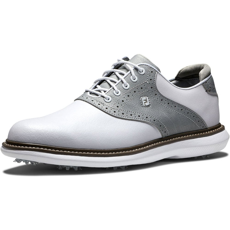 FootJoy Frosted Traditions Spiked Shoes - White/Silver