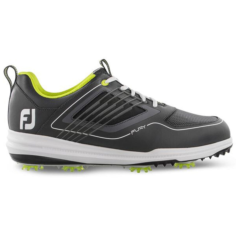 FootJoy FJ Fury Spiked Shoes - Grey/Lime