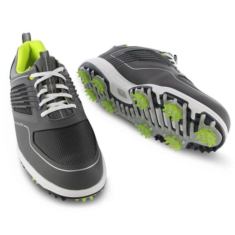 FootJoy FJ Fury Spiked Shoes - Grey/Lime