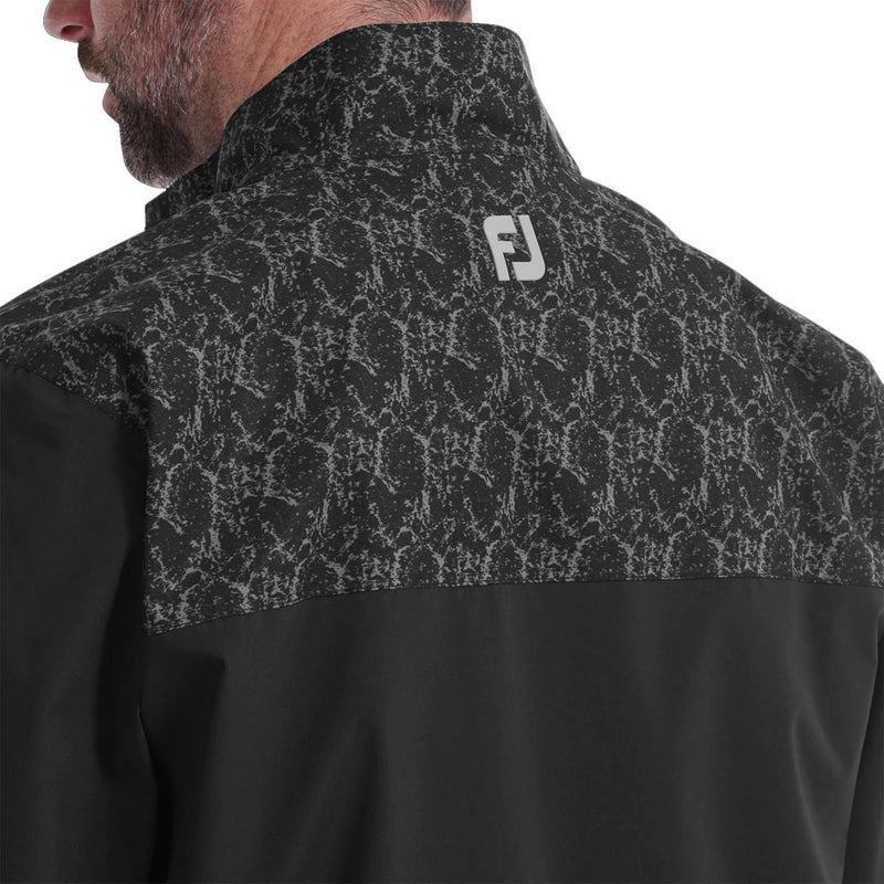 FootJoy HydroLite Waterproof Jacket - Black/Marble Print