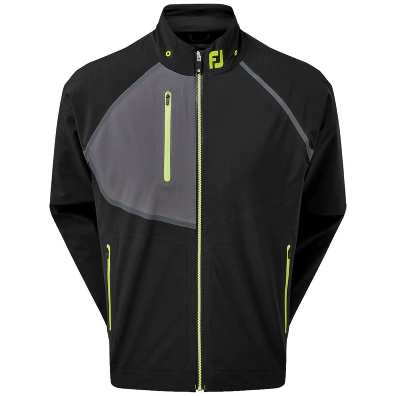 FootJoy HydroTour Waterproof Jacket - Black/Charcoal/Lime