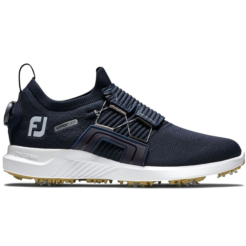 FootJoy Hyperflex BOA Spiked Shoes - Navy/White