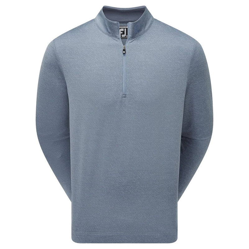 FootJoy Jacquard Texture Chill-Out Pullover - Bluestone