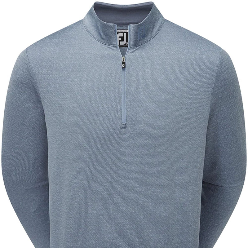 FootJoy Jacquard Texture Chill-Out Pullover - Bluestone