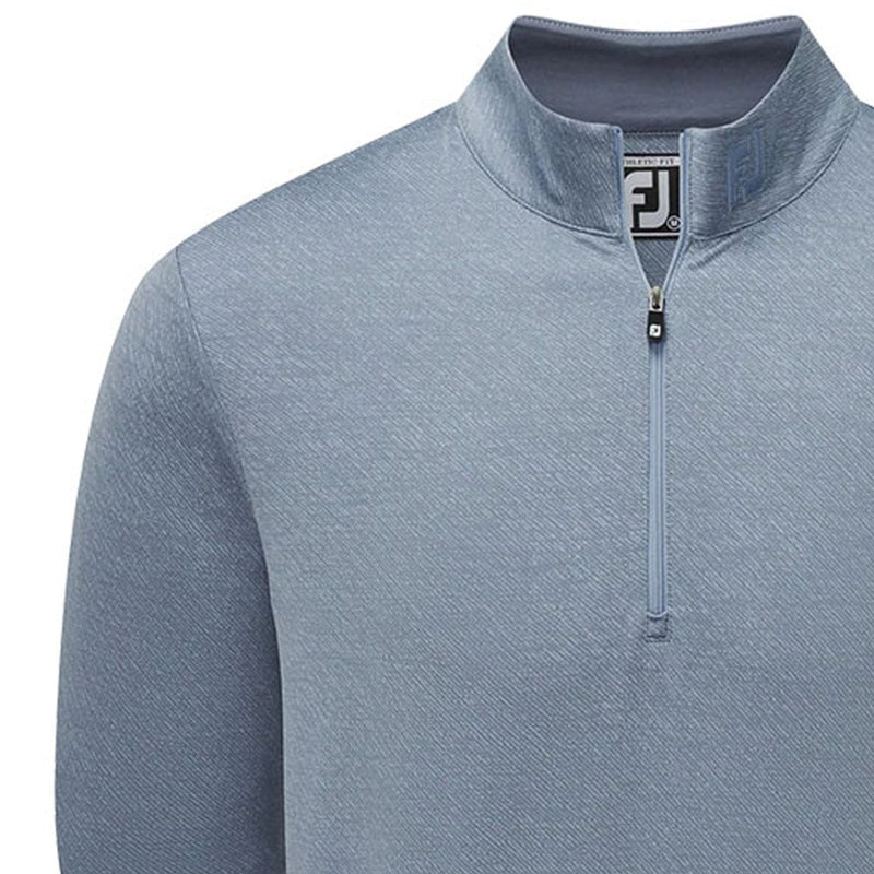 FootJoy Jacquard Texture Chill-Out Pullover - Bluestone