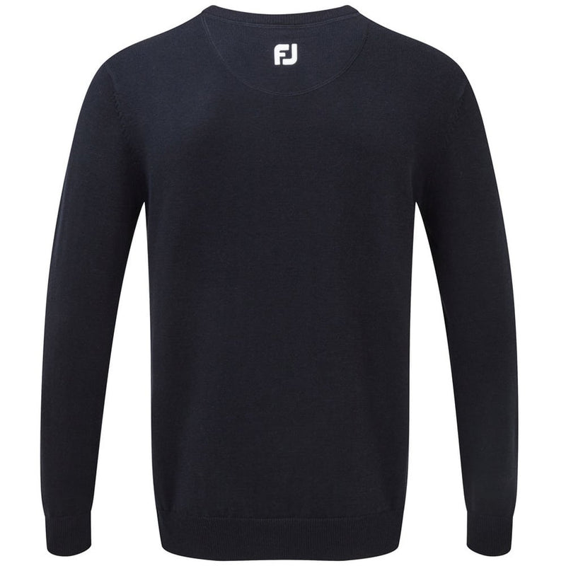 Footjoy Wool Blend V-Neck Pullover - Navy