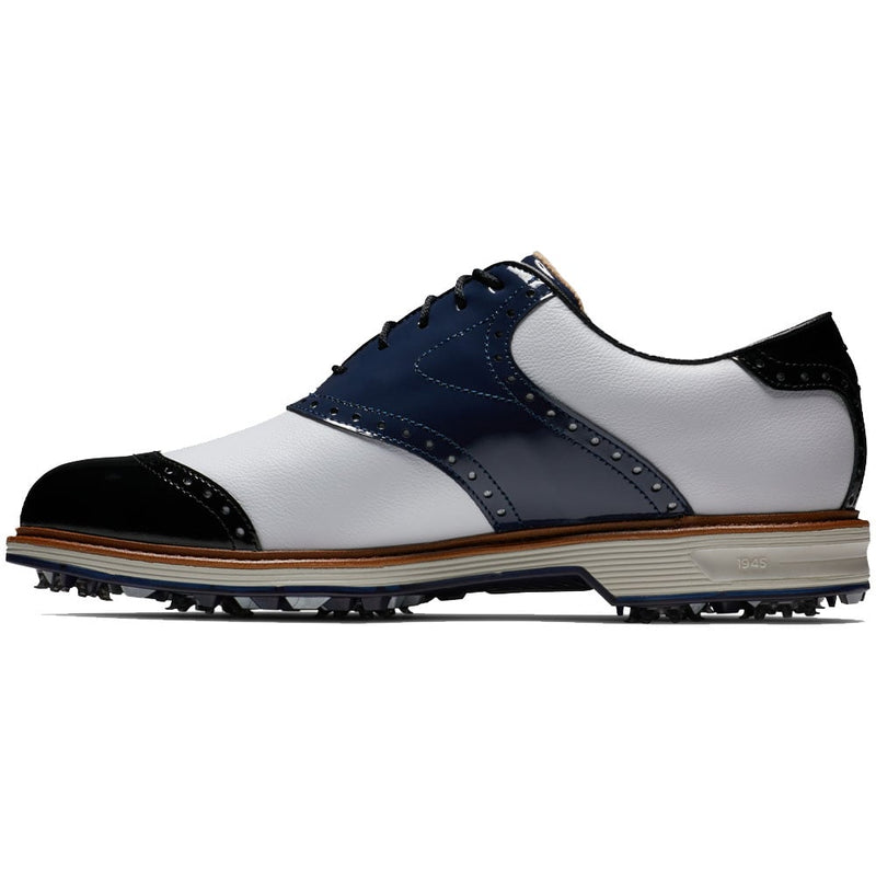 FootJoy Premiere Series Wilcox Spiked Waterproof Shoes - White/Navy/Black