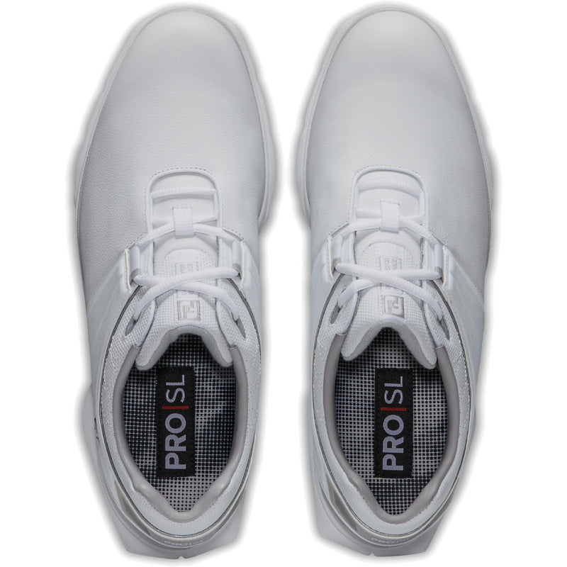 FootJoy Pro SL Waterproof Spikeless Shoes - White/Grey