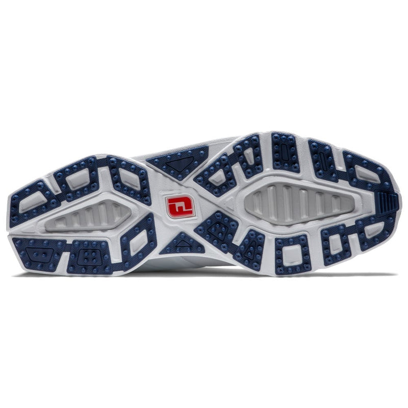 FootJoy Pro SL Waterproof Spikeless Shoes - White/Navy/Red