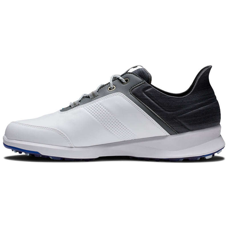 FootJoy Stratos Spikeless Waterproof Shoes - White/Charcoal/Blue