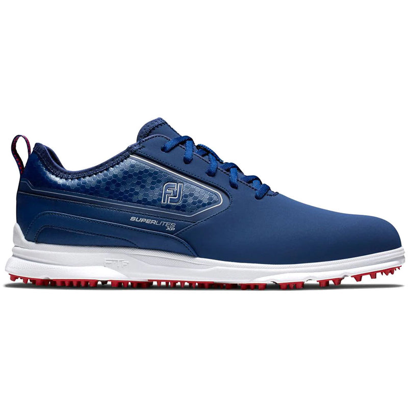 FootJoy SuperLites XP Spikeless Waterproof Shoes - Navy/Red