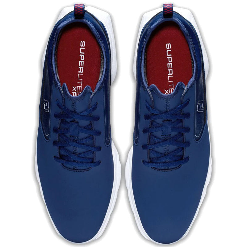 FootJoy SuperLites XP Spikeless Waterproof Shoes - Navy/Red