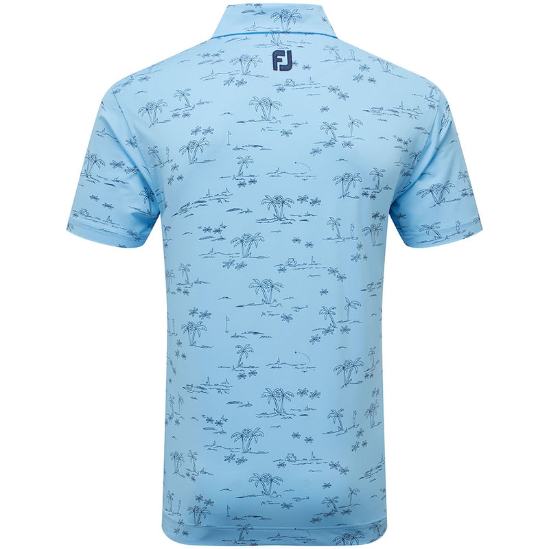 FootJoy Tropic Print Polo Shirt - True Navy