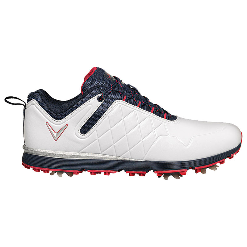 Callaway Lady Mulligan Ladies Spiked Shoes - White/Navy