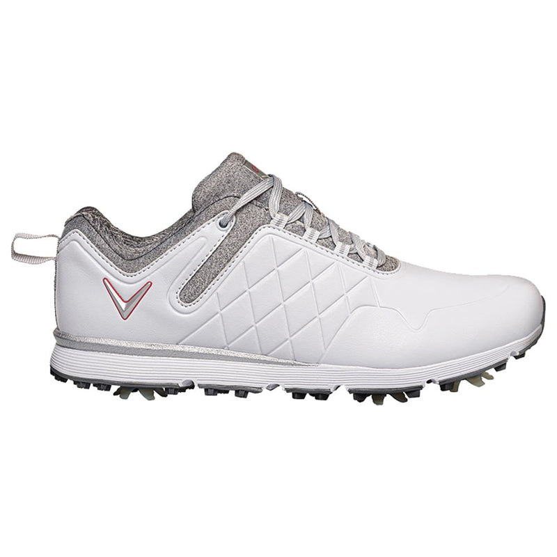 Callaway Lady Mulligan Ladies Spiked Shoes - White/Heather