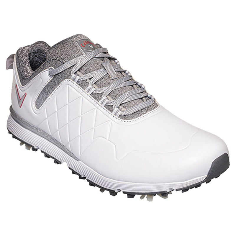 Callaway Lady Mulligan Ladies Spiked Shoes - White/Heather