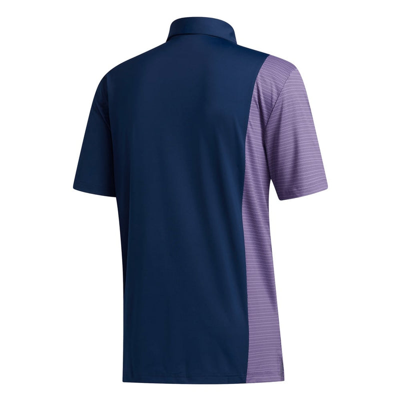 adidas Ultimate365 Blocked Print Polo Shirt - Navy/Purple