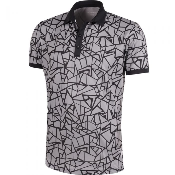 Galvin Green Markell Polo Shirt - Sharkskin/Black