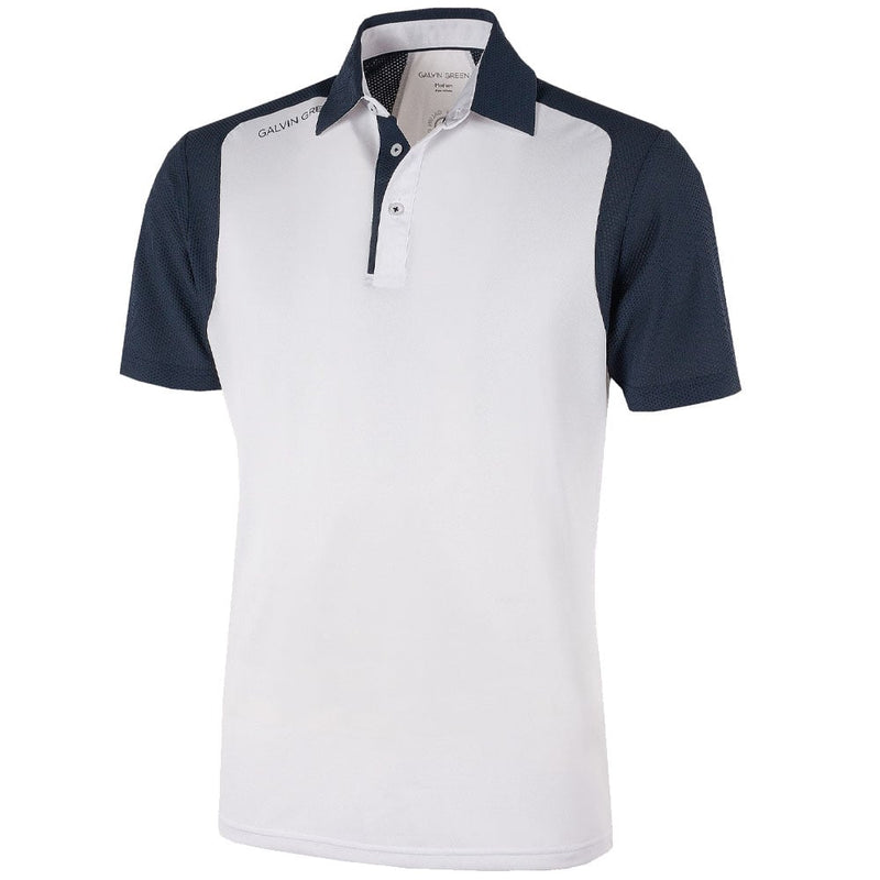 Galvin Green Massimo Ventil8+ Polo Shirt - White/Navy