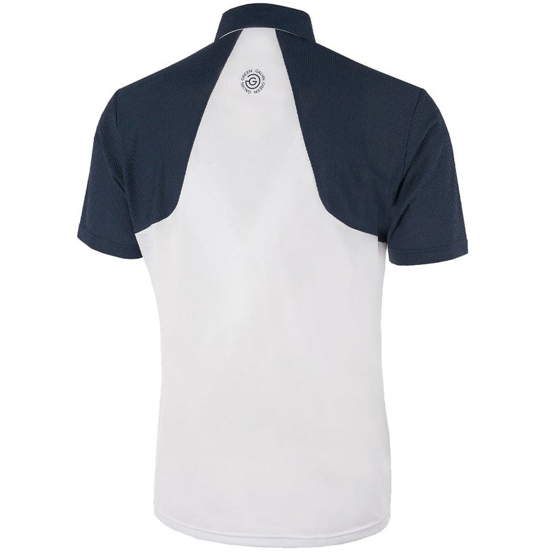 Galvin Green Massimo Ventil8+ Polo Shirt - White/Navy