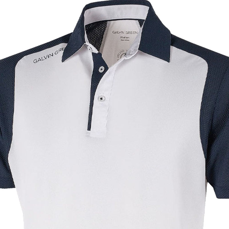 Galvin Green Massimo Ventil8+ Polo Shirt - White/Navy