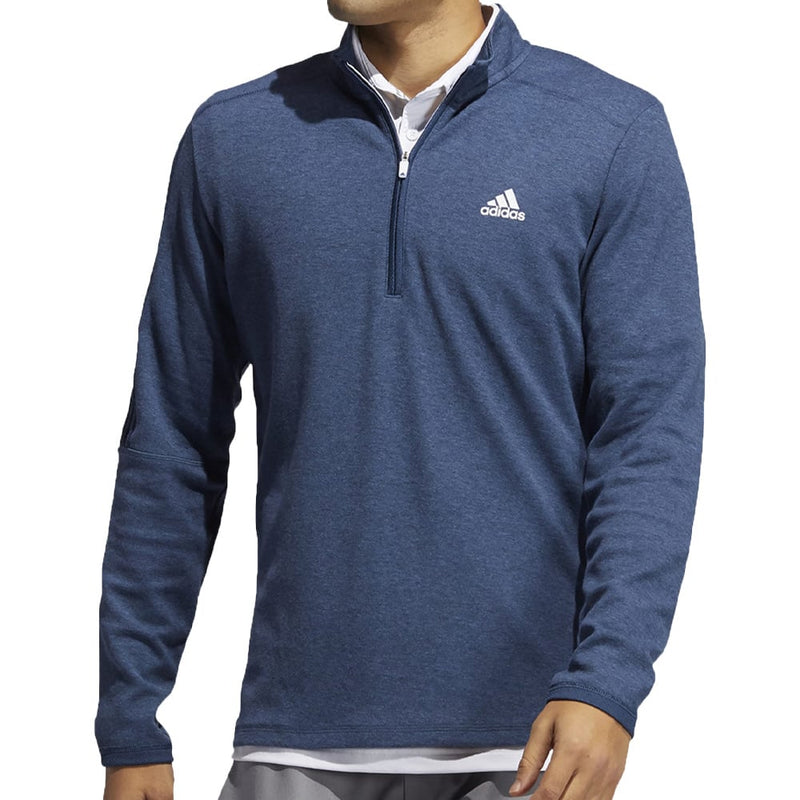 adidas 3 Stripe 1/4 Zip Midlayer - Crew Navy