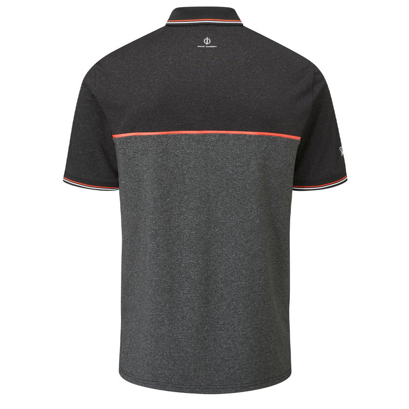 Oscar Jacobson Belford Polo Shirt - Black Marl