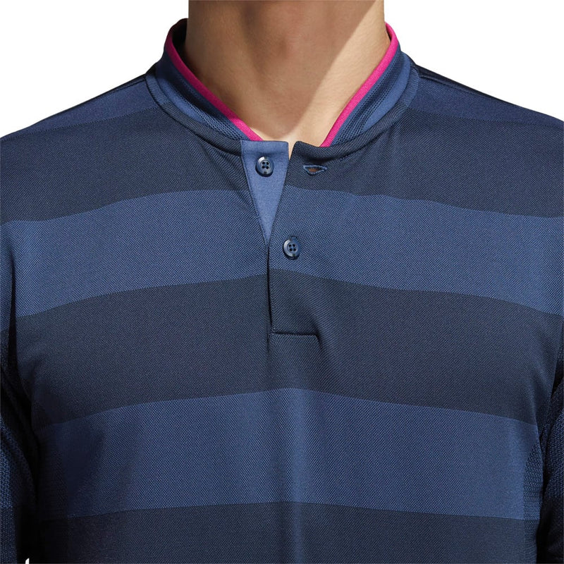 adidas Primeknit Stretch Polo Shirt - Crew Navy/Night Indigo